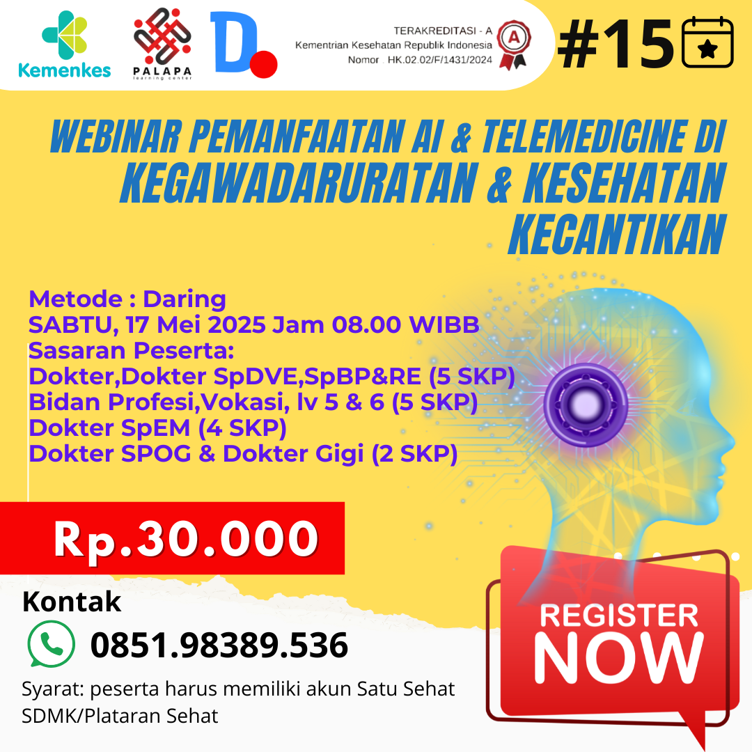 webinar pemanfaatan AI & telemedicine
